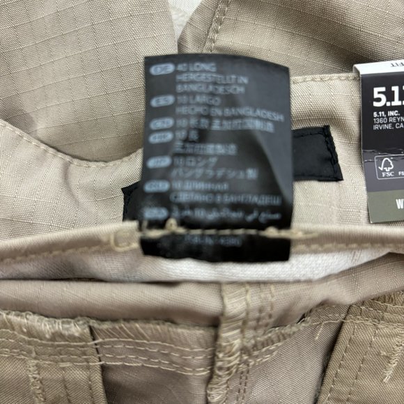5.11 Tactical Khaki Stryke Covert Cargo Capris Womens Size 10L NWT - Picture 11 of 15